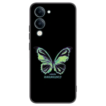 Picasee silikonový černý obal pro Vivo Y29s 5G - Diamanty Blue