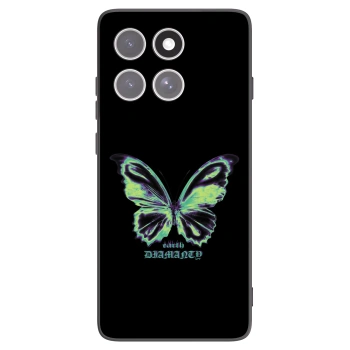 Picasee silikonový černý obal pro Motorola Edge 60 Fusion - Diamanty Blue