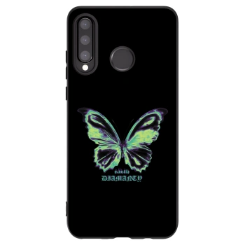Picasee silikonový černý obal pro Huawei P30 Lite - Diamanty Blue