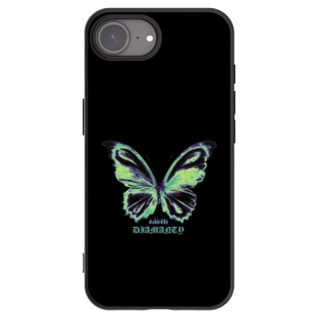 Picasee silikonový černý obal pro Apple iPhone 17e - Diamanty Blue