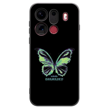 Picasee silikonový černý obal pro OPPO Find X9 Pro - Diamanty Blue