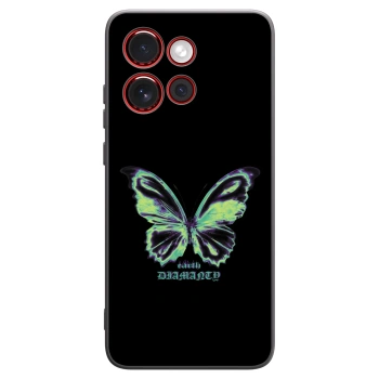Picasee silikonový černý obal pro Motorola Edge 60 Neo 5G - Diamanty Blue