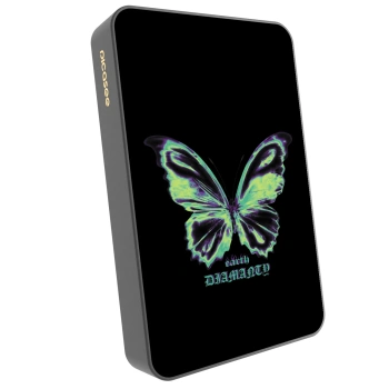 Picasee Powerbanka s MagSafe 10 000 mAh Šedá - Diamanty Blue