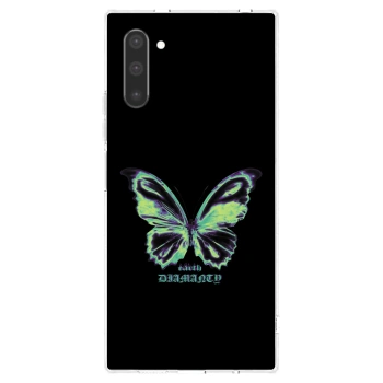 Picasee silikonový průhledný obal pro Samsung Galaxy Note 10 N970F - Diamanty Blue