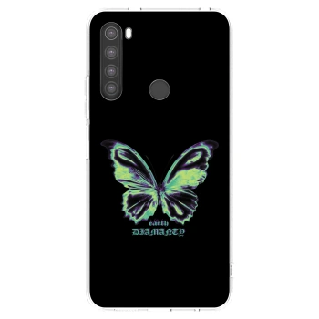 Picasee silikonový průhledný obal pro Xiaomi Redmi Note 8 - Diamanty Blue