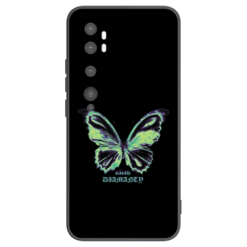 Picasee silikonový černý obal pro Xiaomi Mi Note 10 (Pro) - Diamanty Blue