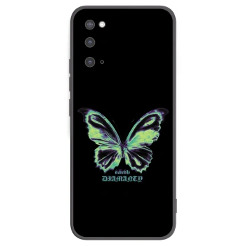 Picasee silikonový černý obal pro Samsung Galaxy S20 G980F - Diamanty Blue
