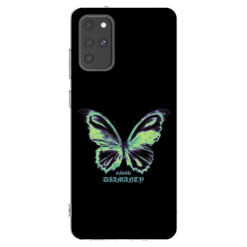 Picasee silikonový průhledný obal pro Samsung Galaxy S20+ G985F - Diamanty Blue