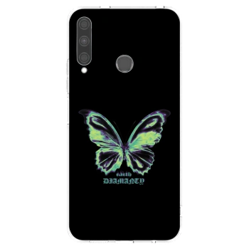 Picasee silikonový průhledný obal pro Huawei P40 Lite E - Diamanty Blue