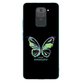 Picasee silikonový černý obal pro Xiaomi Redmi Note 9 - Diamanty Blue