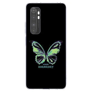 Picasee silikonový průhledný obal pro Xiaomi Mi Note 10 Lite - Diamanty Blue