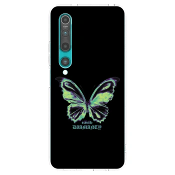 Picasee silikonový průhledný obal pro Xiaomi Mi 10 - Diamanty Blue