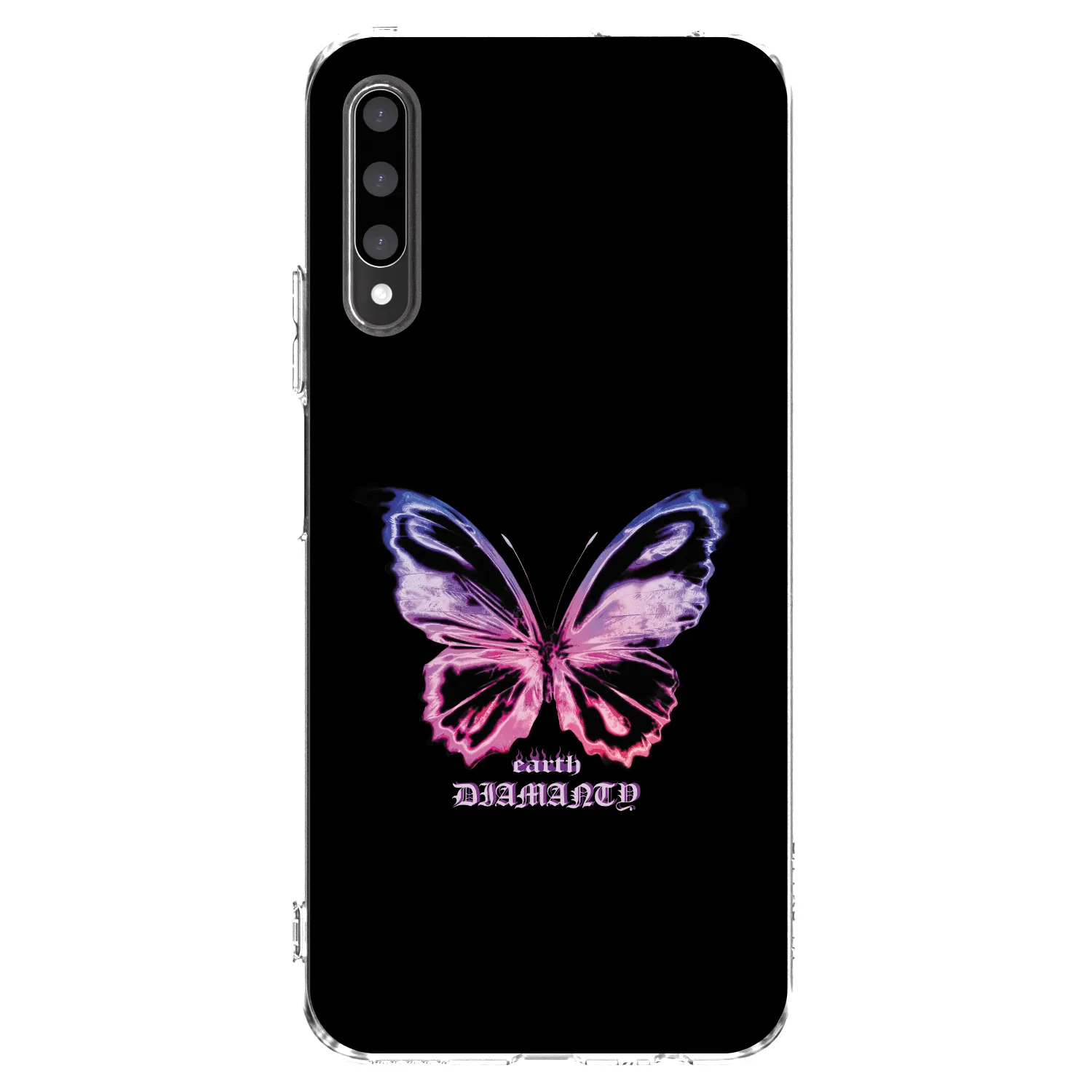 Picasee silikonový průhledný obal pro Honor 9X Pro - Diamanty Purple
