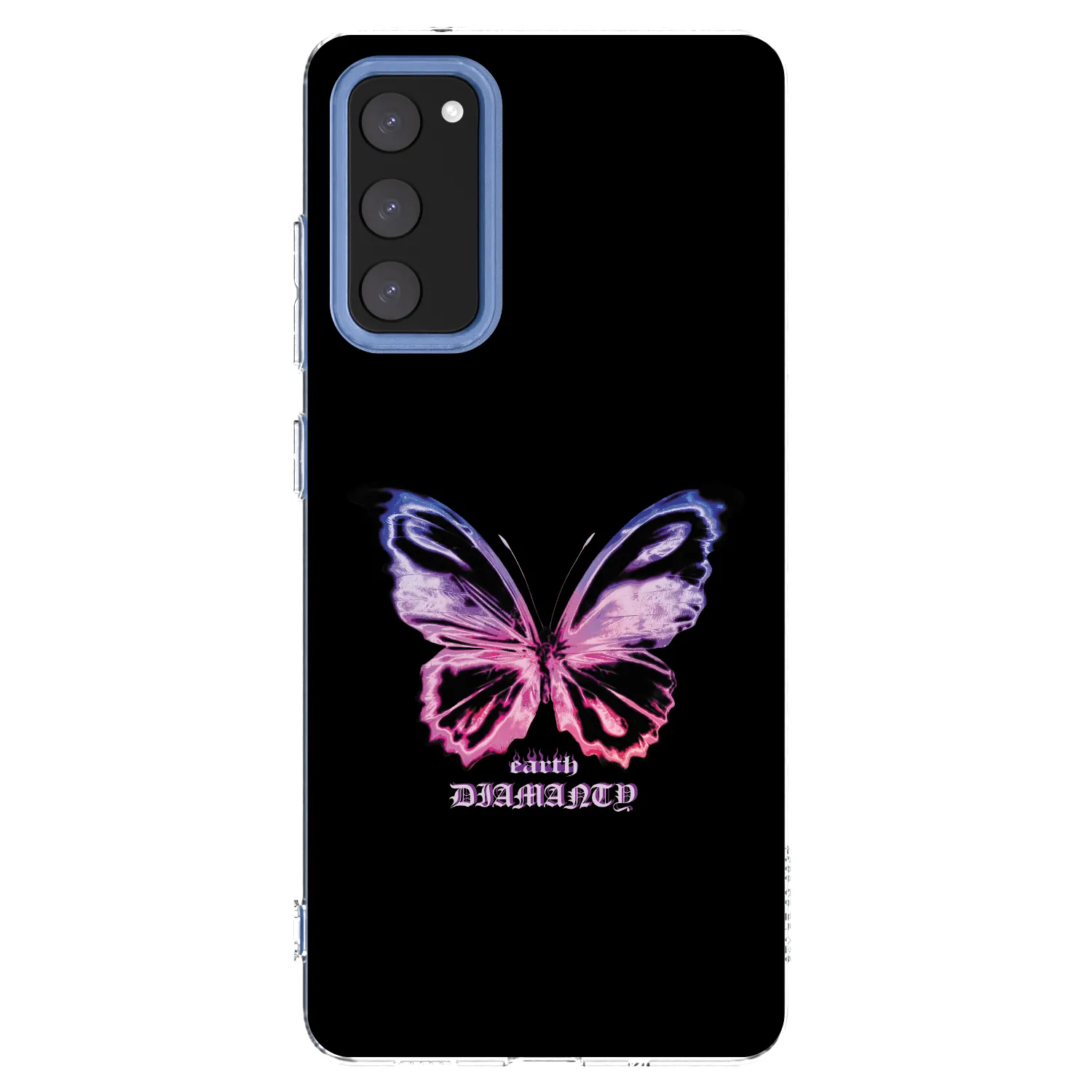 Picasee silikonový průhledný obal pro Samsung Galaxy S20 FE - Diamanty Purple