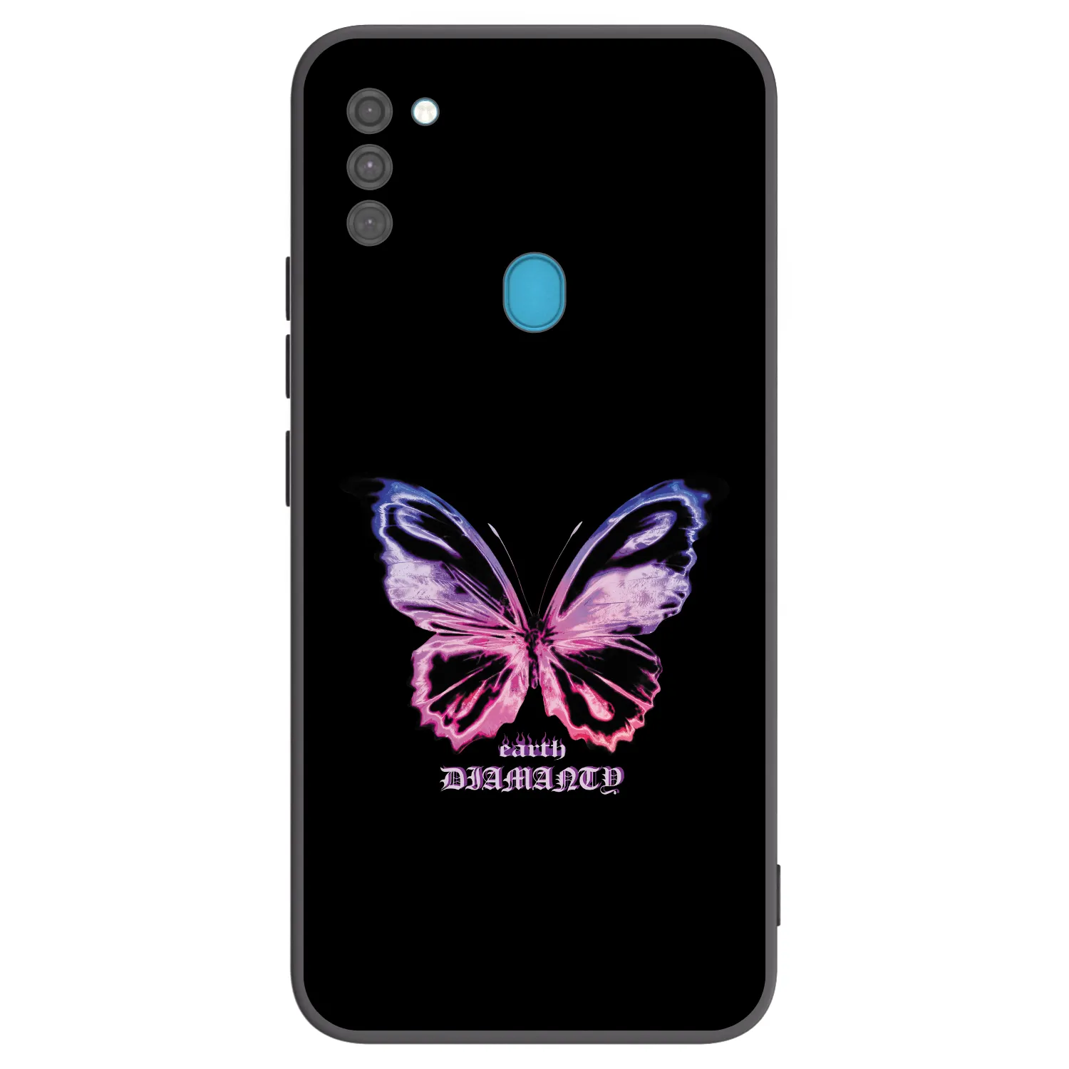 Picasee silikonový černý obal pro Samsung Galaxy M11 - Diamanty Purple