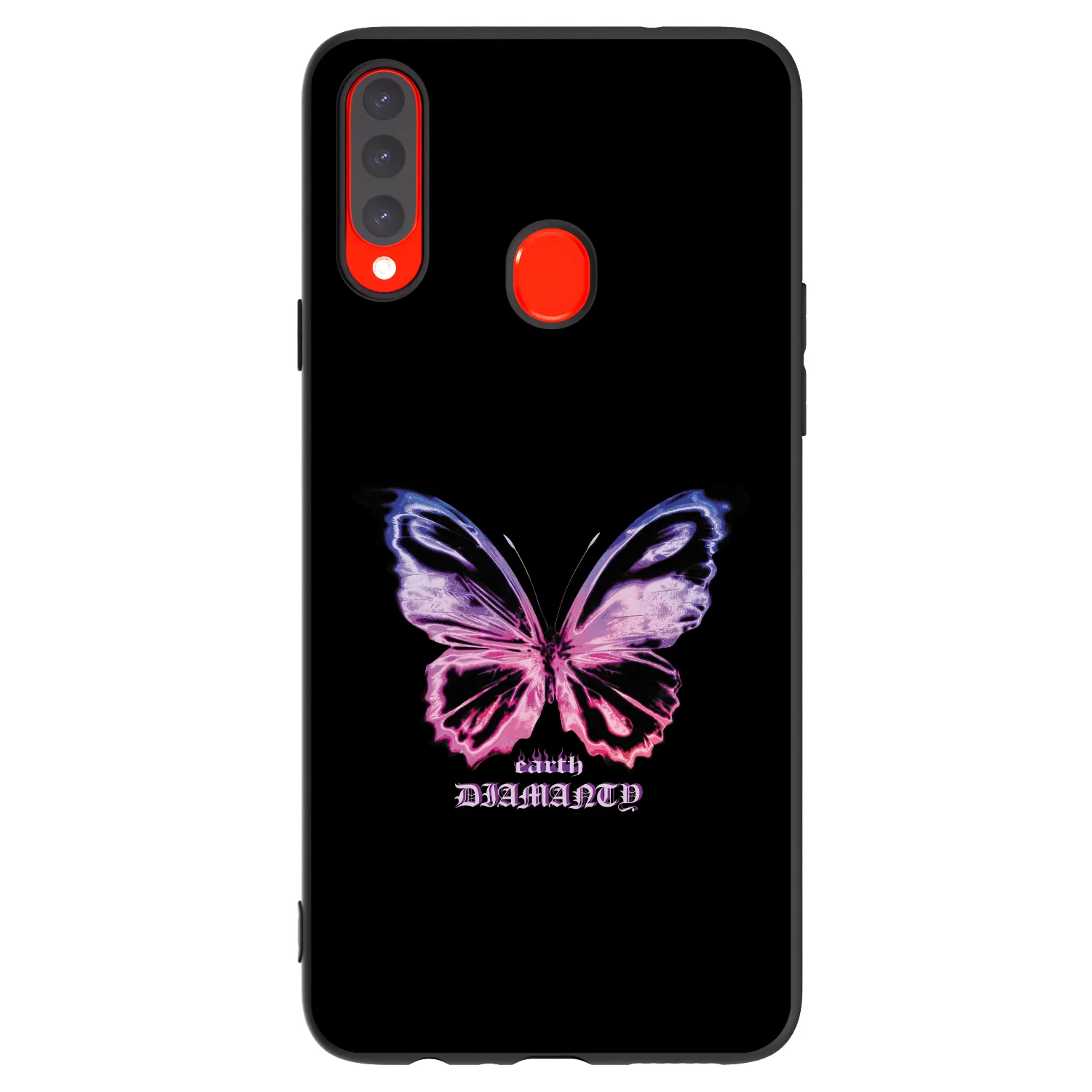 Picasee silikonový černý obal pro Samsung Galaxy A20s - Diamanty Purple