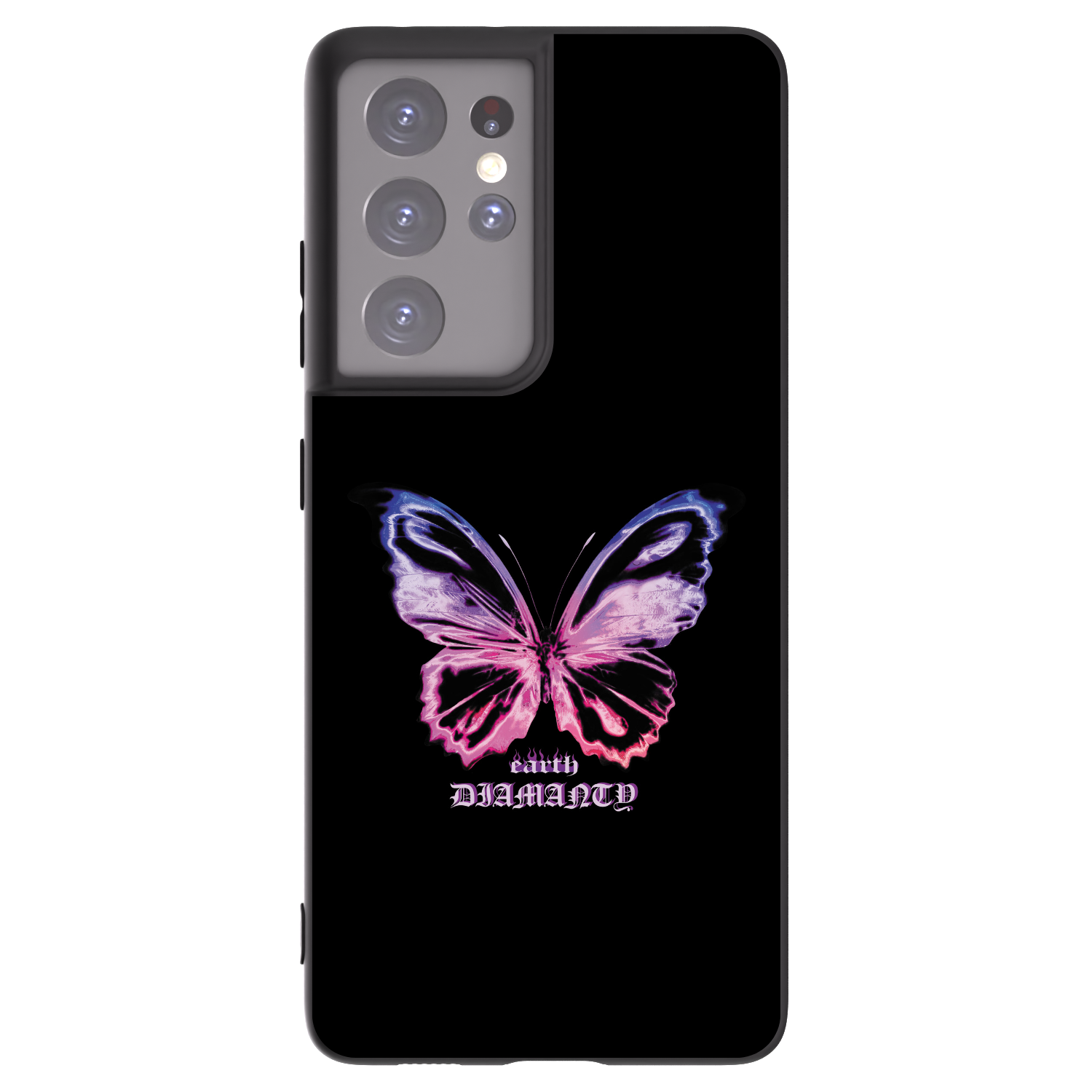 Picasee silikonový černý obal pro Samsung Galaxy S21 Ultra 5G G998B - Diamanty Purple