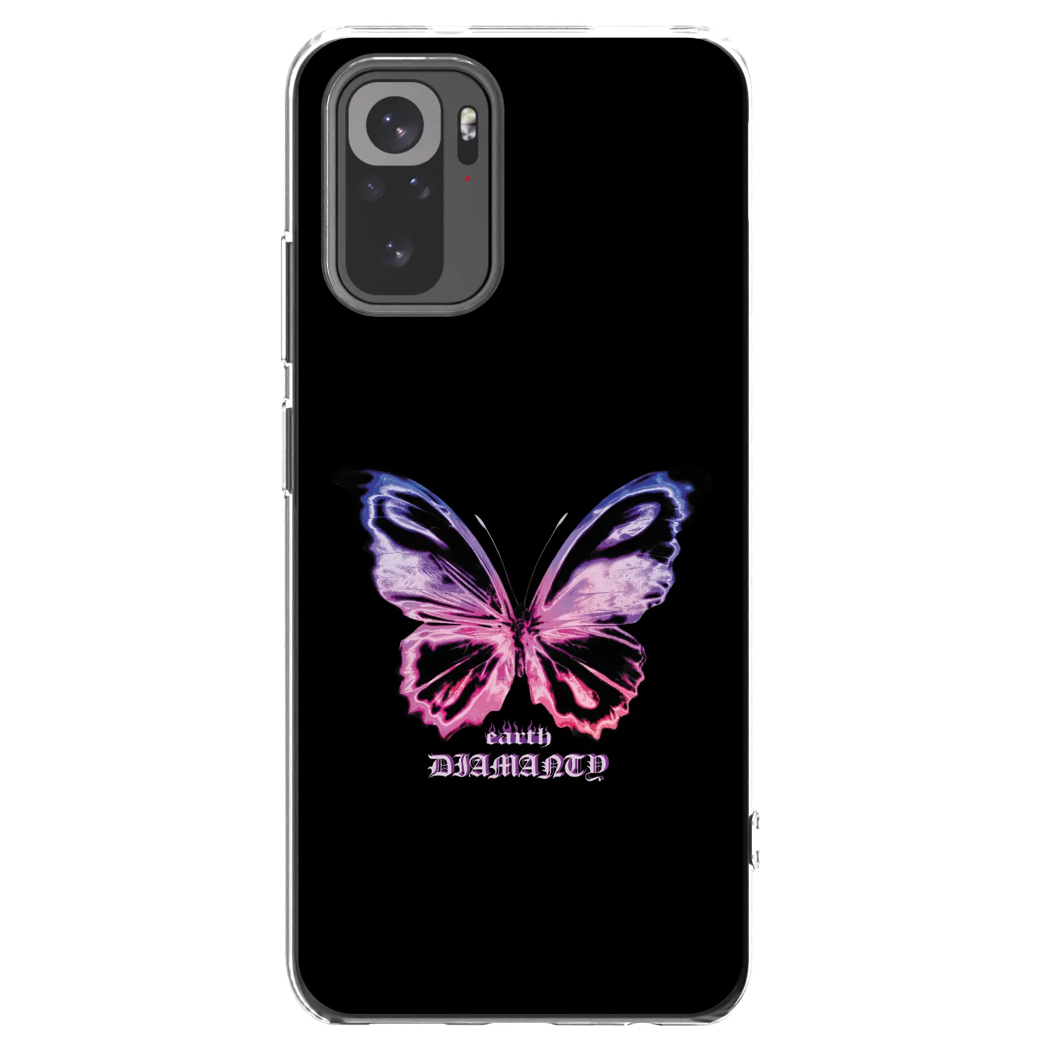 Picasee silikonový průhledný obal pro Xiaomi Redmi Note 10 - Diamanty Purple