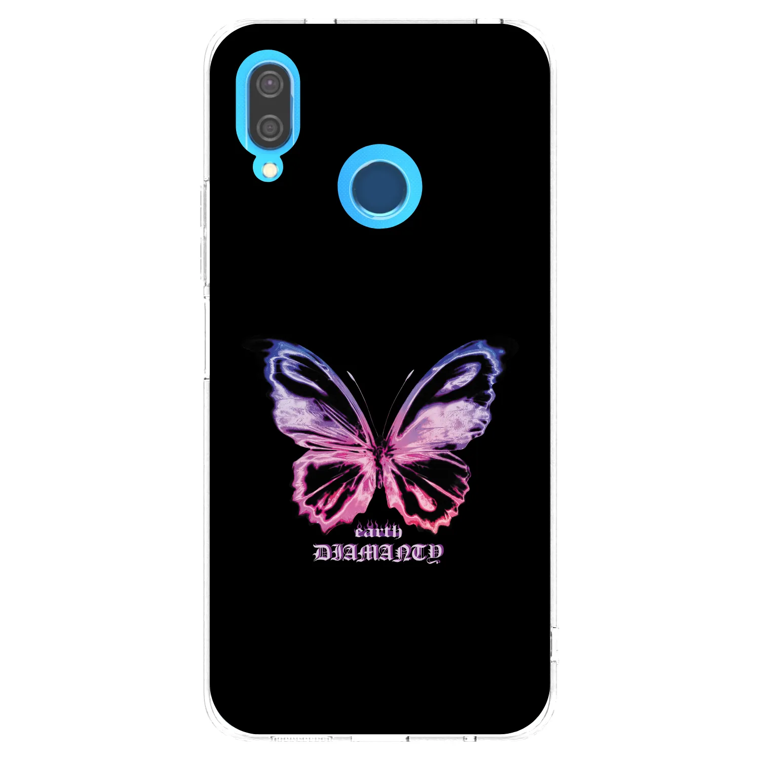 Picasee silikonový průhledný obal pro Huawei P20 Lite - Diamanty Purple