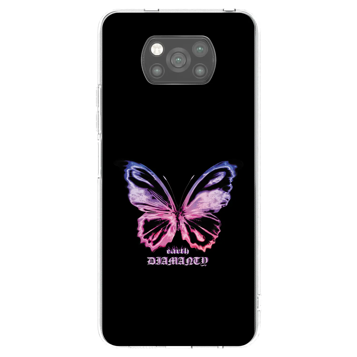 Picasee silikonový černý obal pro Xiaomi Poco X3 Pro - Diamanty Purple