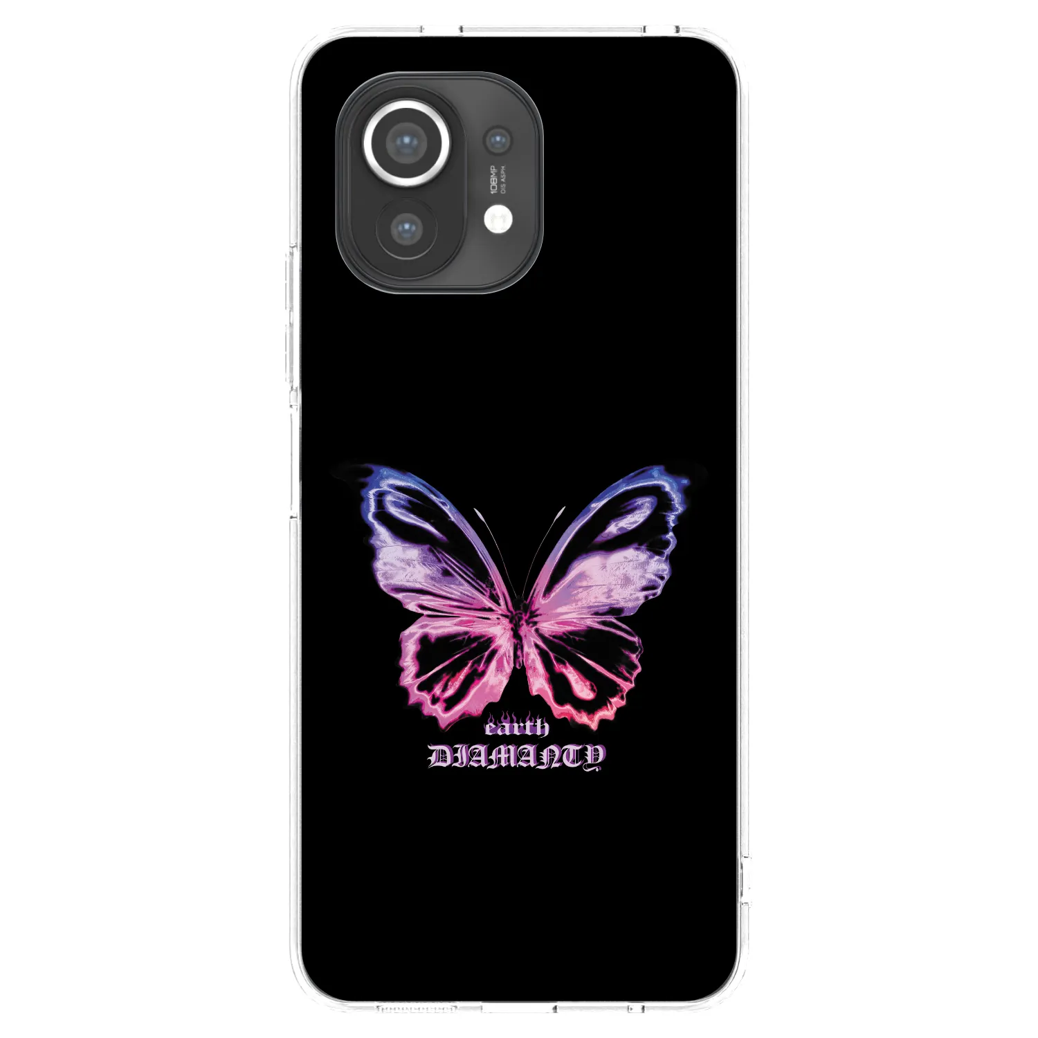 Picasee silikonový průhledný obal pro Xiaomi Mi 11 - Diamanty Purple