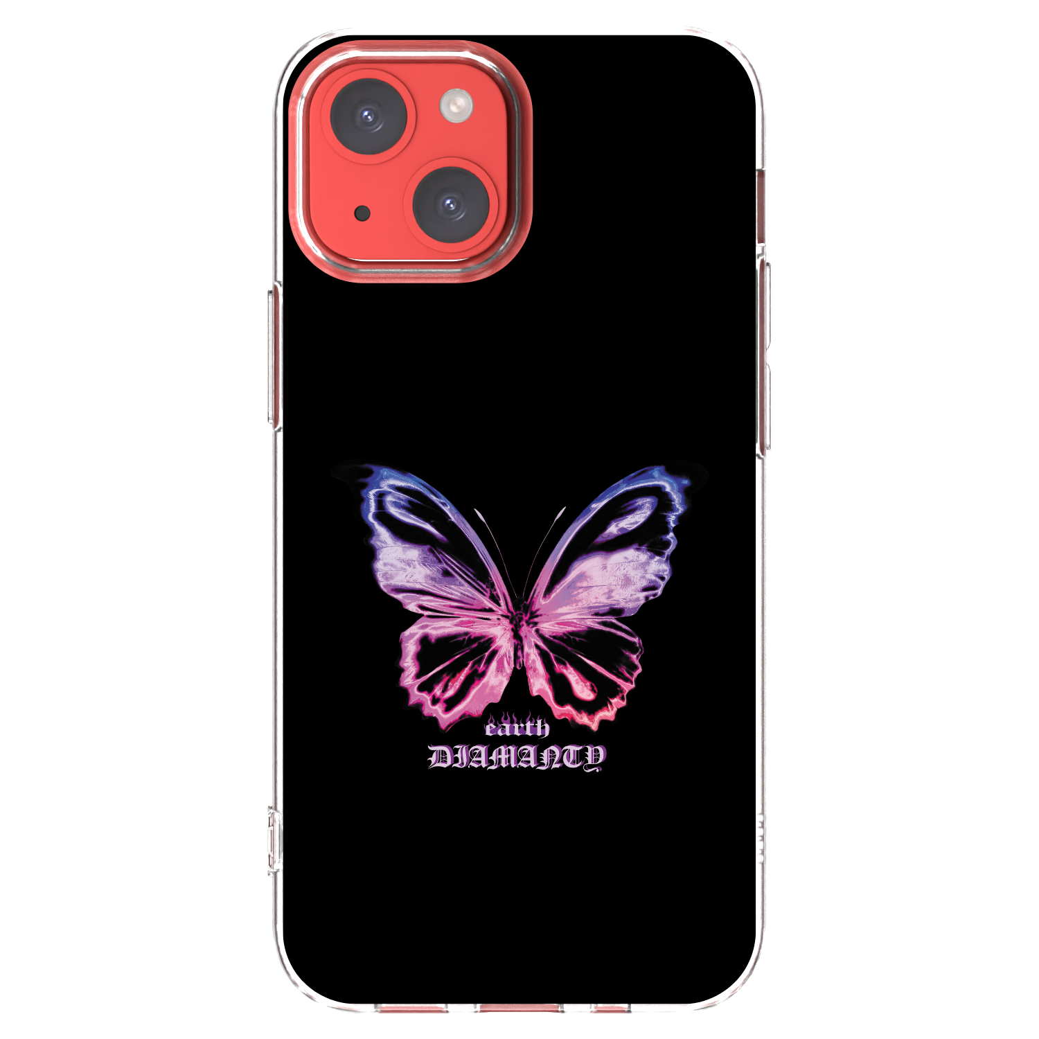 Picasee silikonový průhledný obal pro Apple iPhone 13 mini - Diamanty Purple