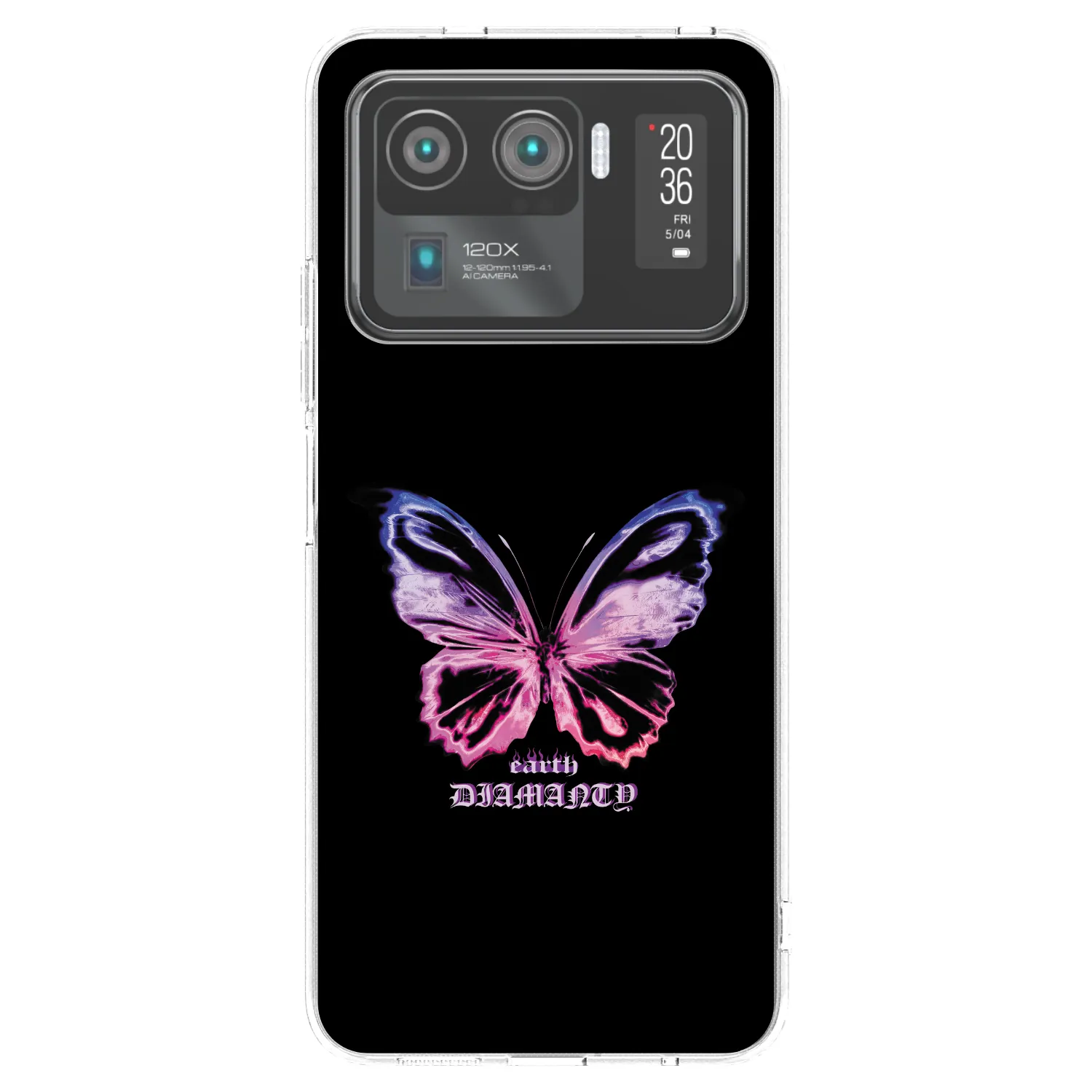 Picasee silikonový průhledný obal pro Xiaomi Mi 11 Ultra - Diamanty Purple