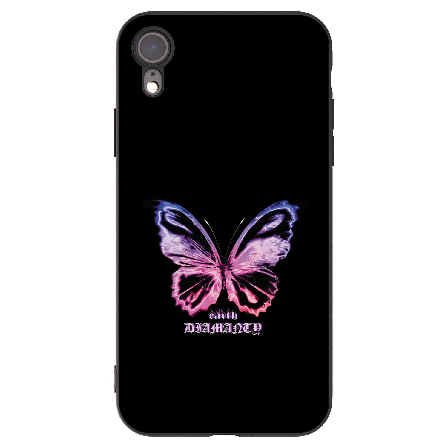 Picasee silikonový černý obal pro Apple iPhone XR - Diamanty Purple