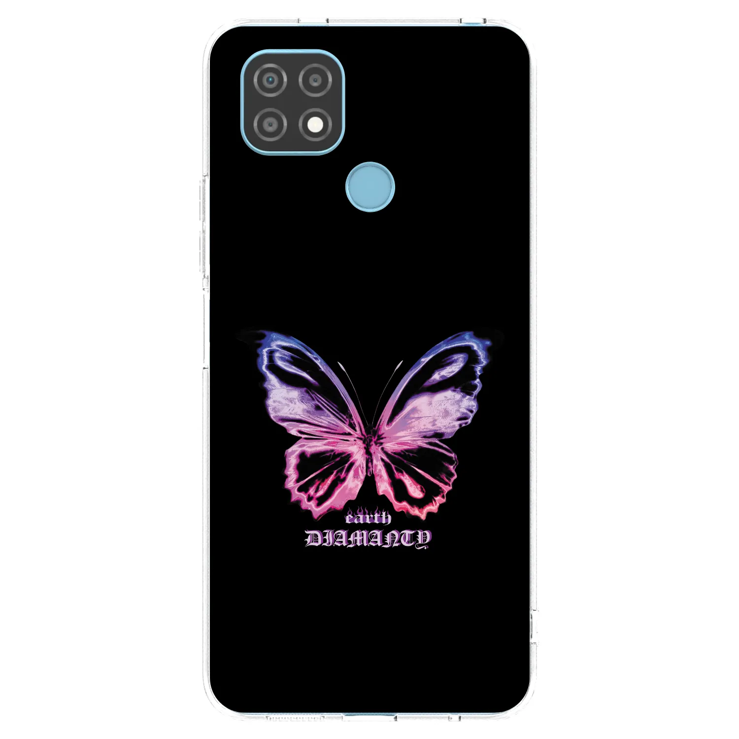 Picasee silikonový průhledný obal pro Realme C21 - Diamanty Purple