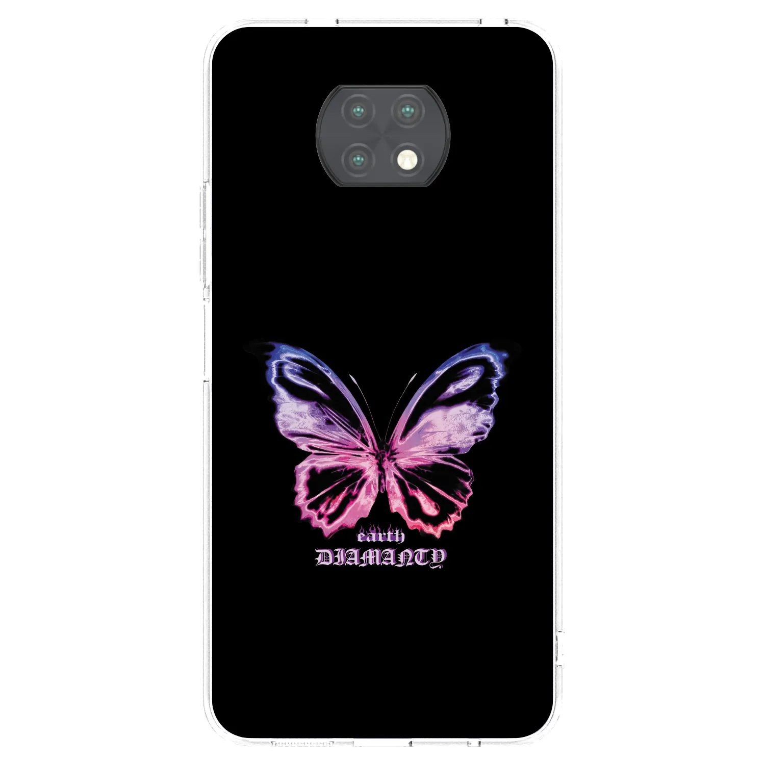 Picasee silikonový průhledný obal pro Xiaomi Redmi Note 9T - Diamanty Purple