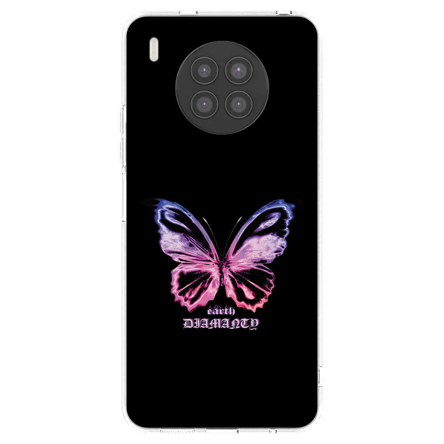 Picasee silikonový průhledný obal pro Huawei Nova 8i - Diamanty Purple