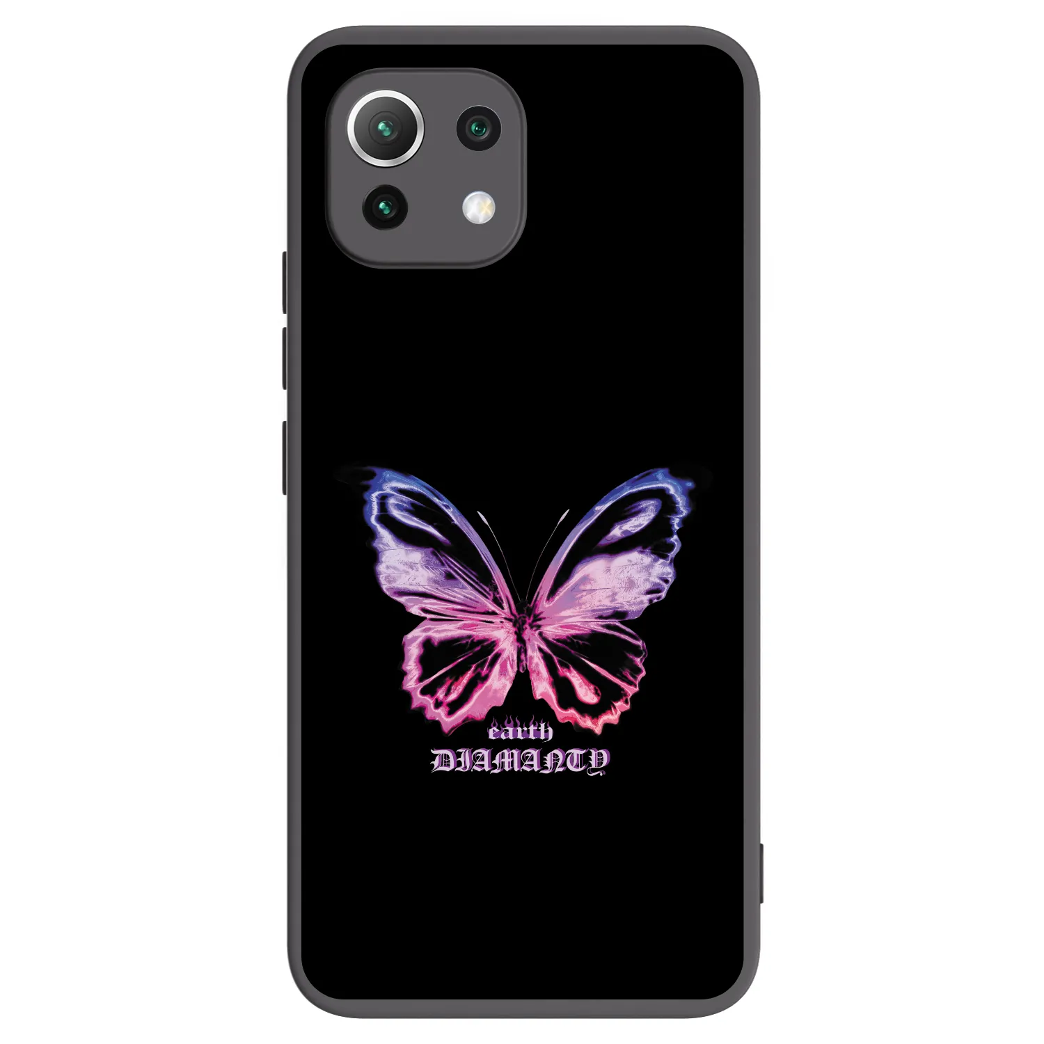Picasee silikonový černý obal pro Xiaomi 11 Lite 5G NE - Diamanty Purple