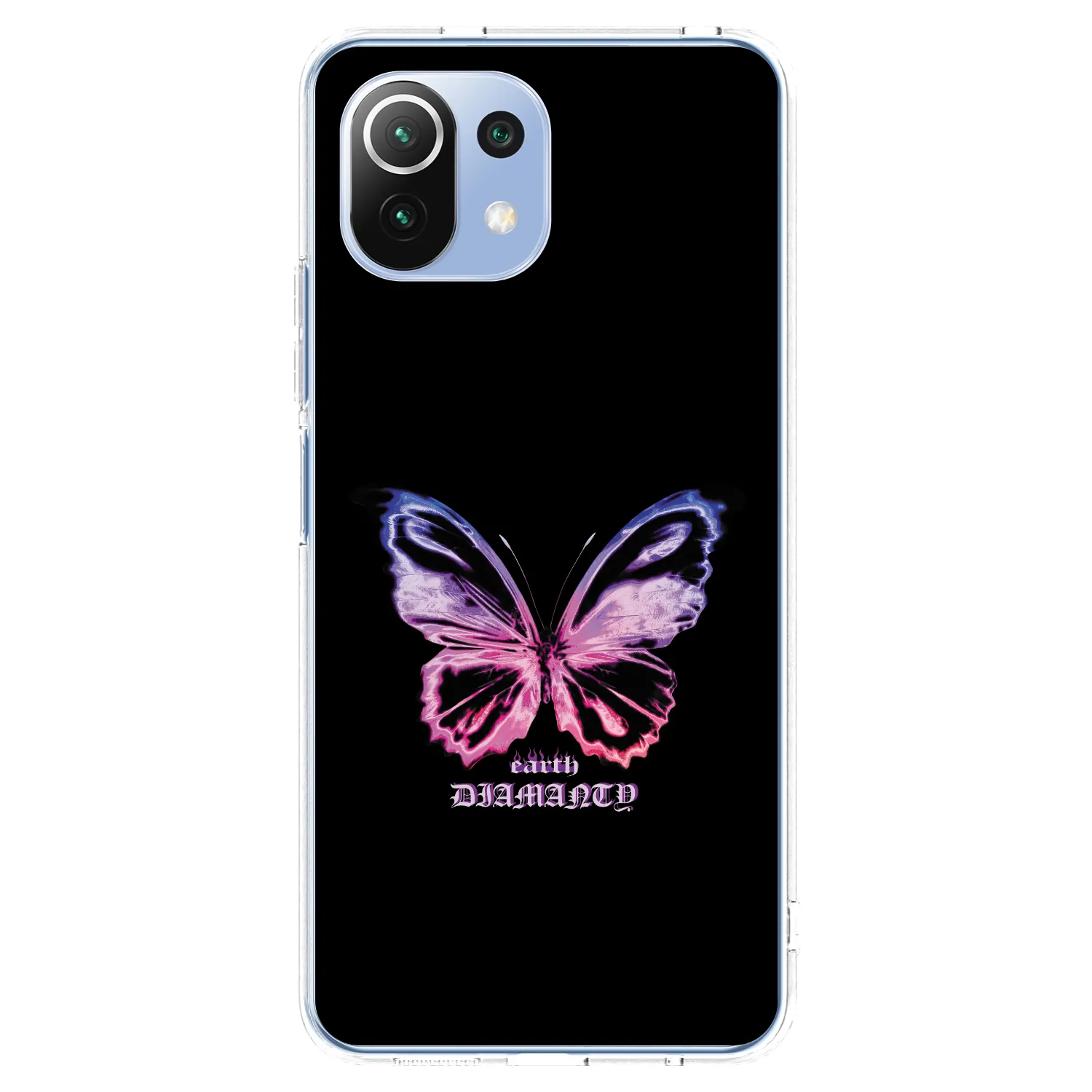 Picasee silikonový průhledný obal pro Xiaomi 11 Lite 5G NE - Diamanty Purple