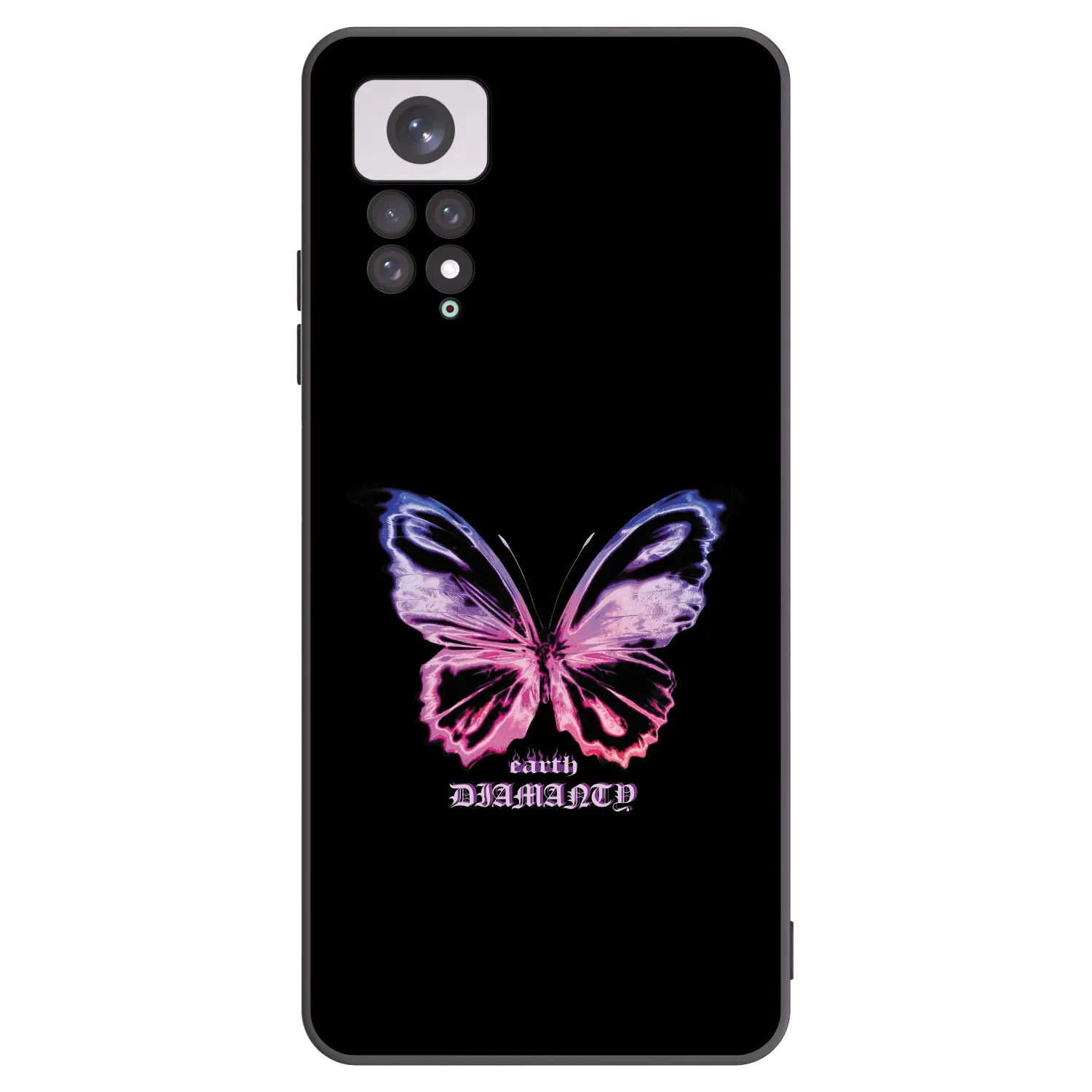 Picasee silikonový černý obal pro Xiaomi Redmi Note 11 - Diamanty Purple