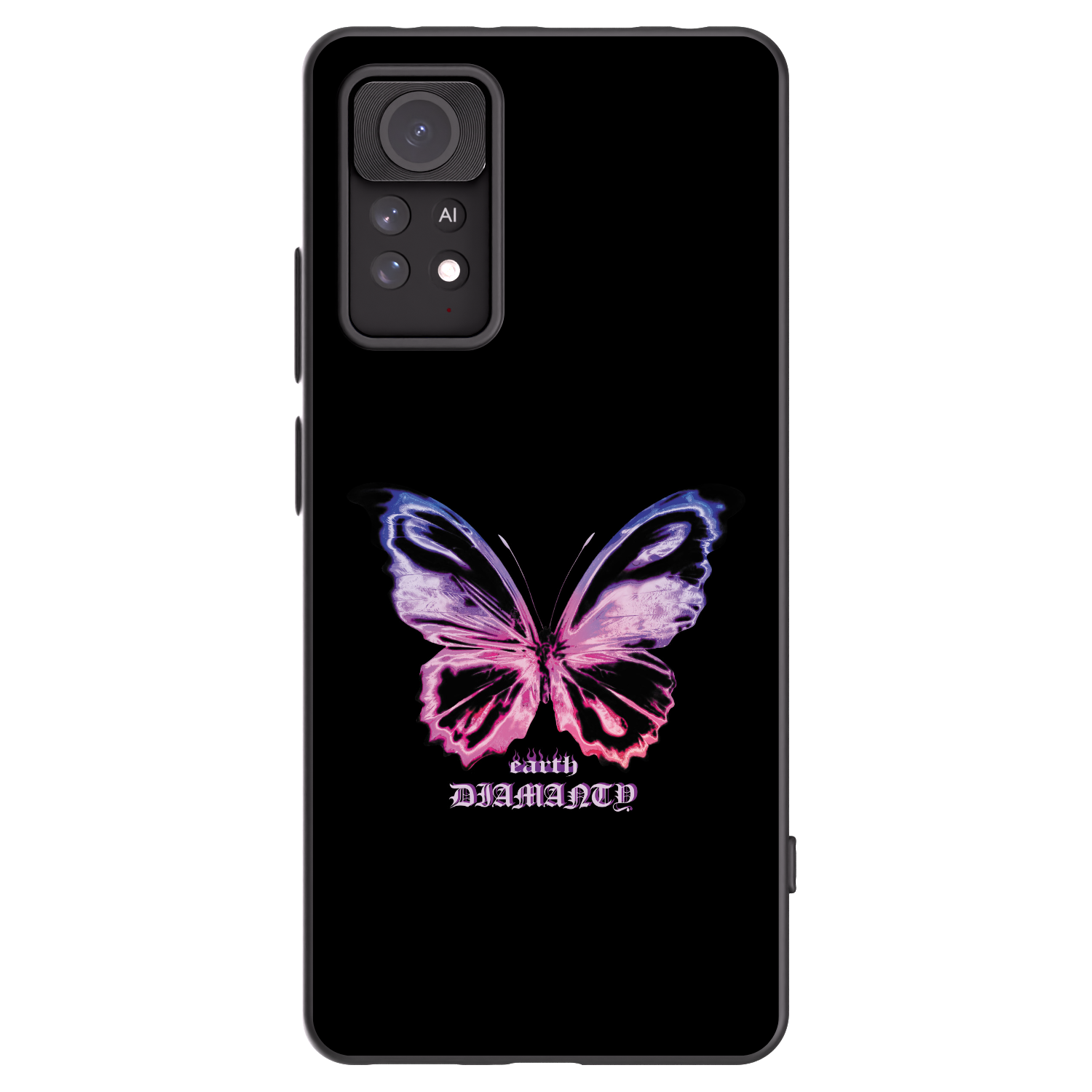 Picasee silikonový černý obal pro Xiaomi Redmi Note 11 Pro - Diamanty Purple