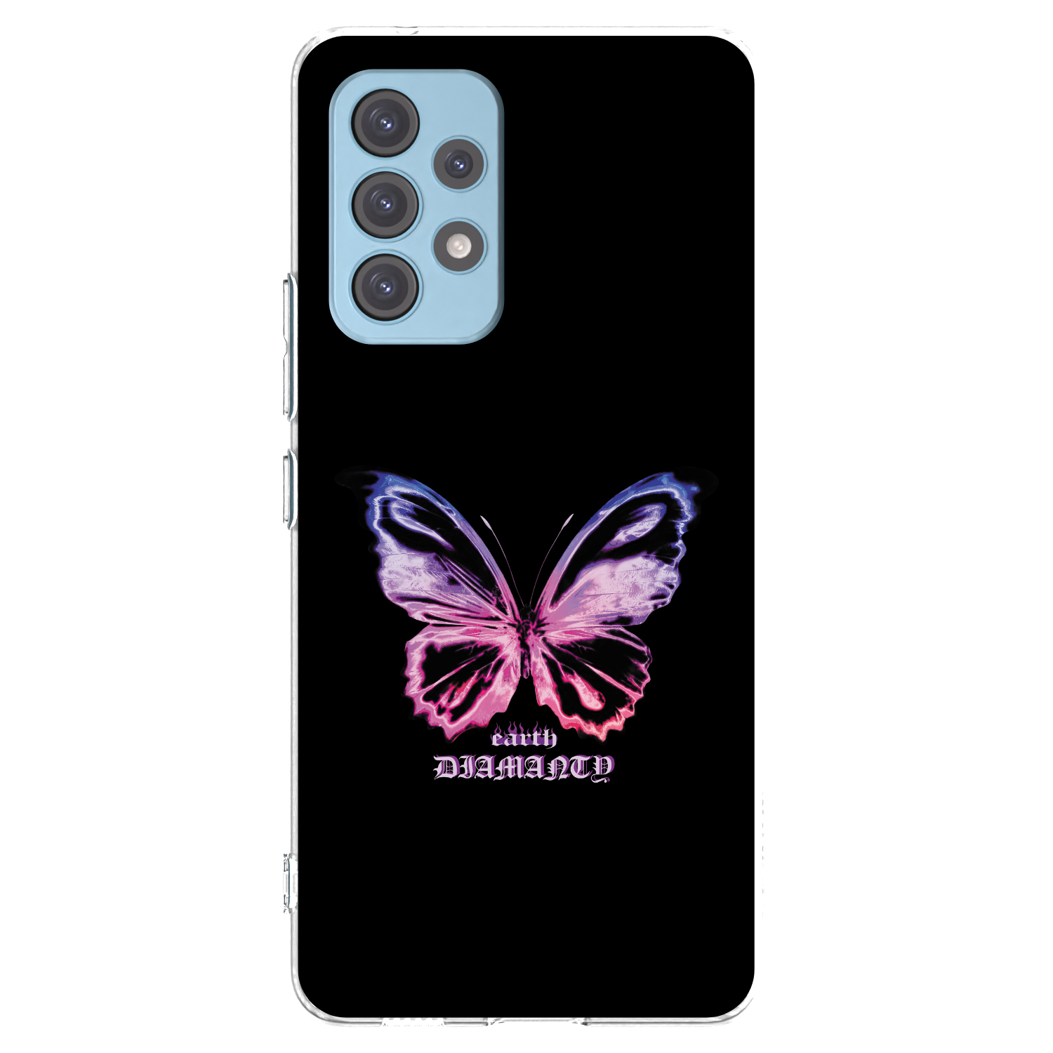 Picasee silikonový průhledný obal pro Samsung Galaxy A53 5G A536 - Diamanty Purple