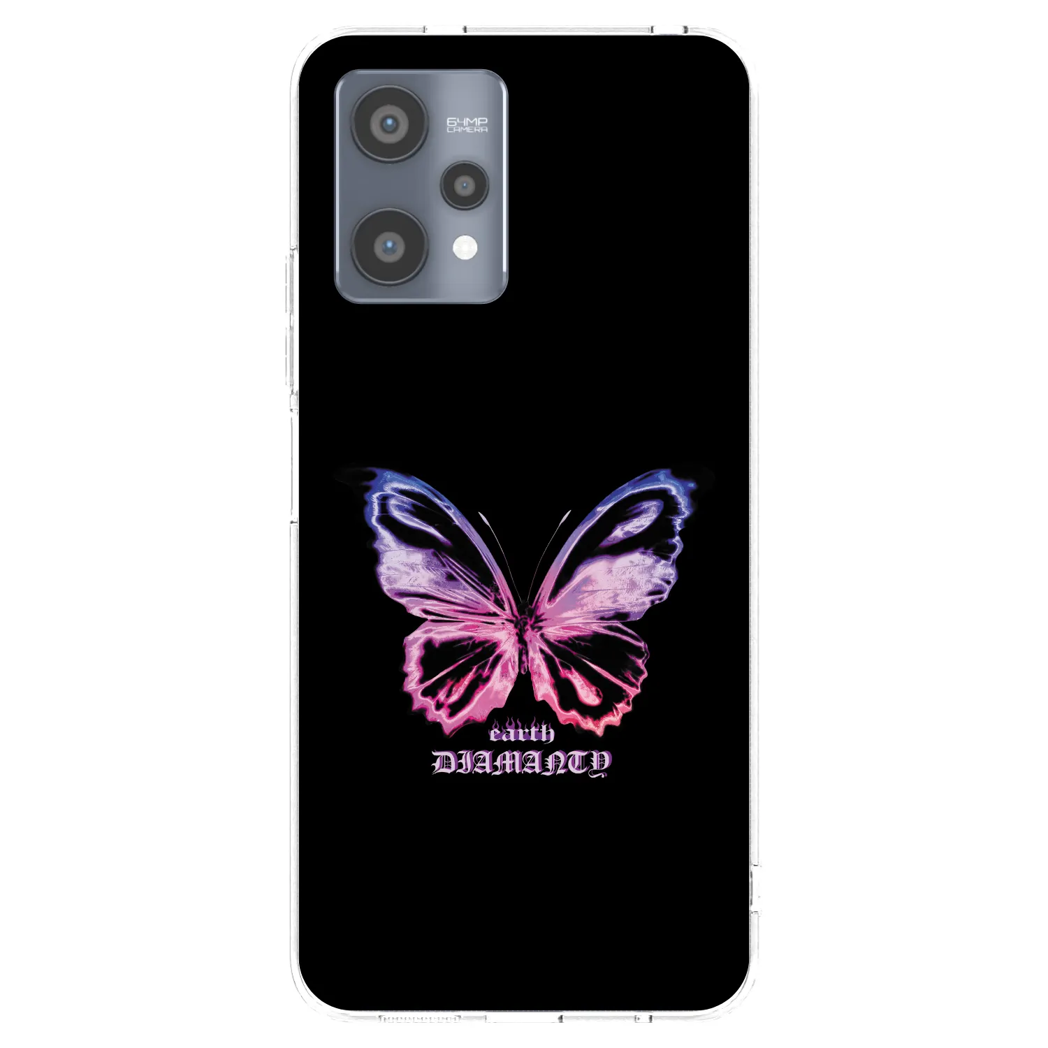 Picasee silikonový průhledný obal pro Realme 9 Pro 5G - Diamanty Purple