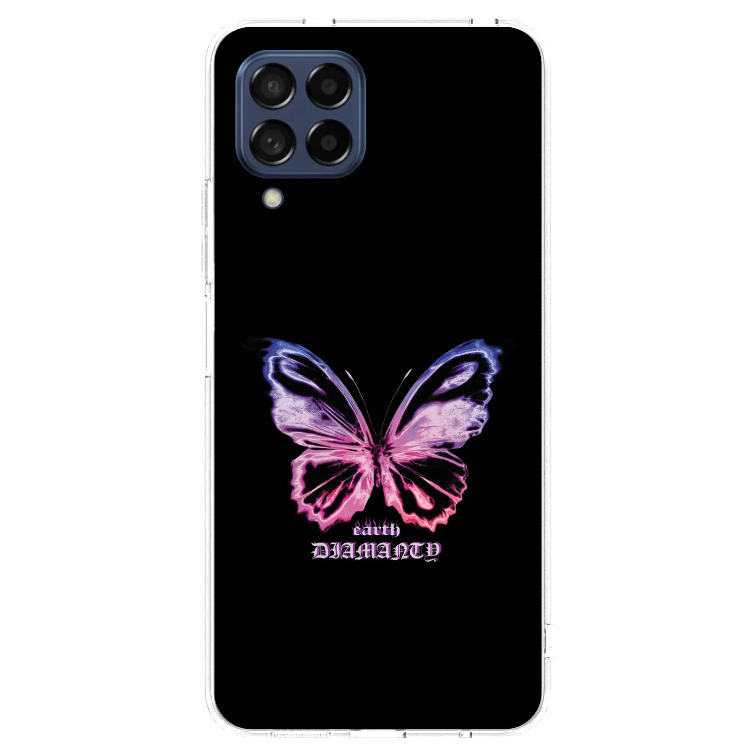 Picasee silikonový průhledný obal pro Samsung Galaxy M53 5G - Diamanty Purple