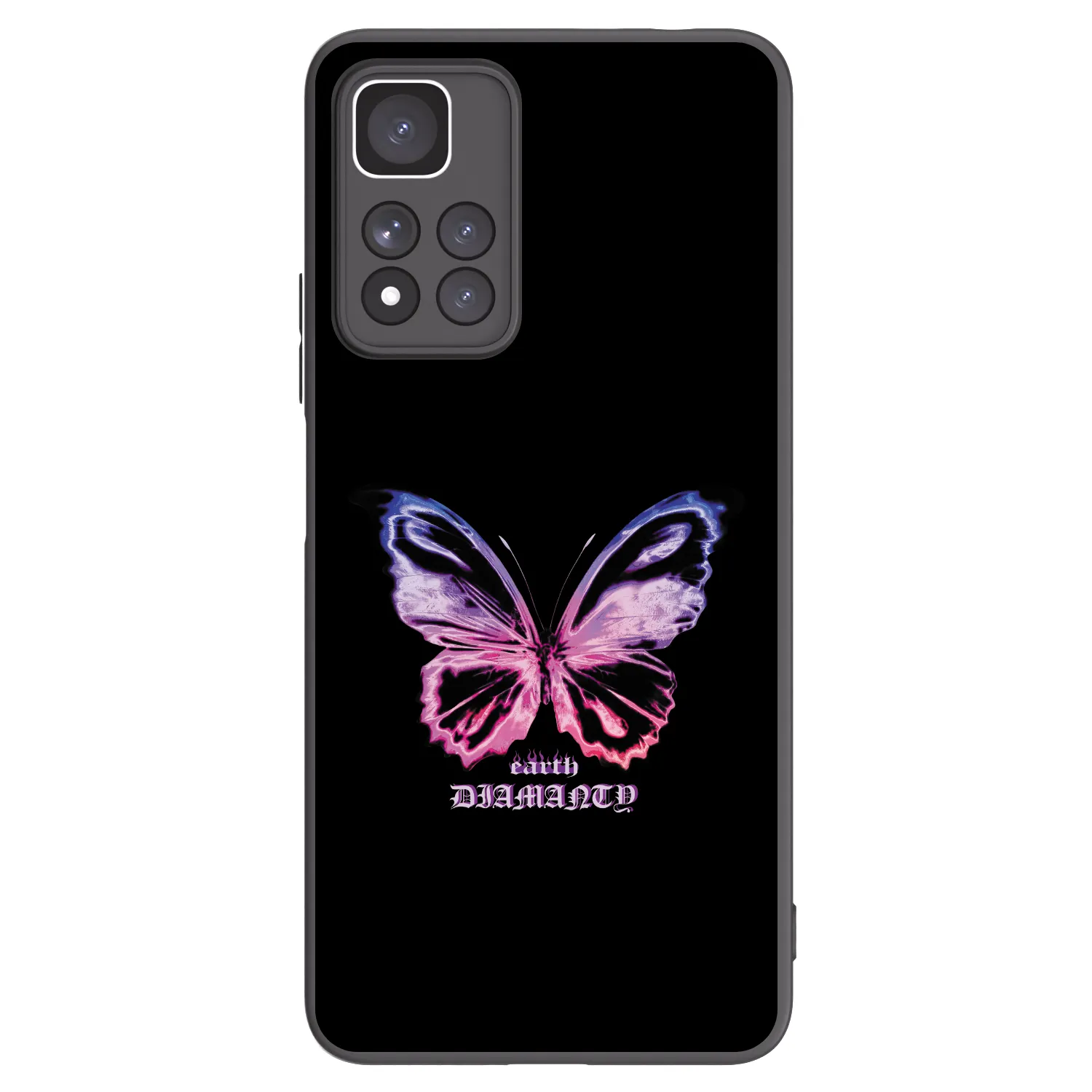 Picasee silikonový černý obal pro Xiaomi Redmi Note 11 Pro+ 5G - Diamanty Purple