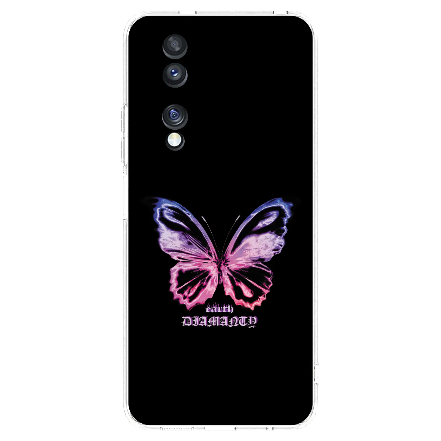 Picasee silikonový průhledný obal pro Honor 70 - Diamanty Purple