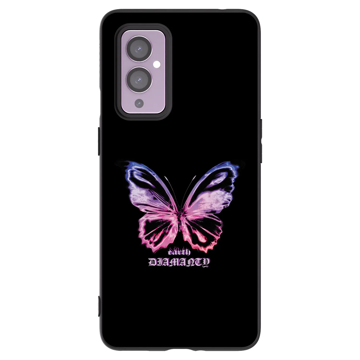 Picasee silikonový černý obal pro OnePlus 9 - Diamanty Purple