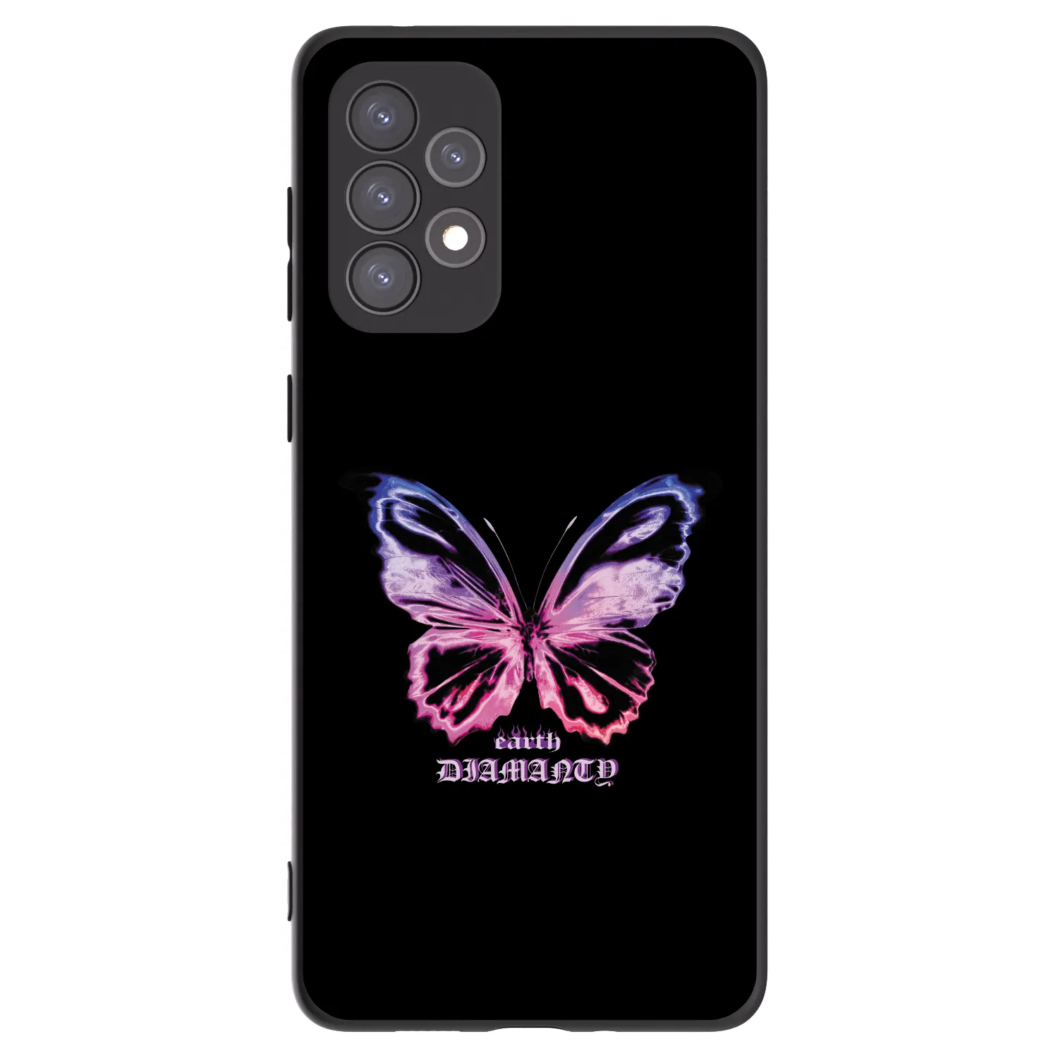Picasee silikonový černý obal pro Samsung Galaxy A73 5G - Diamanty Purple