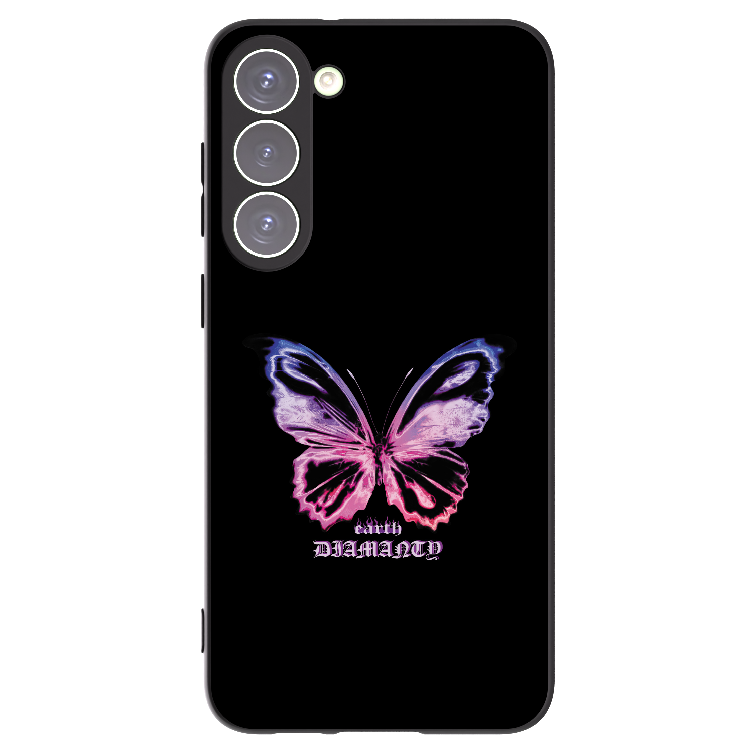 Picasee silikonový černý obal pro Samsung Galaxy S23+ 5G - Diamanty Purple