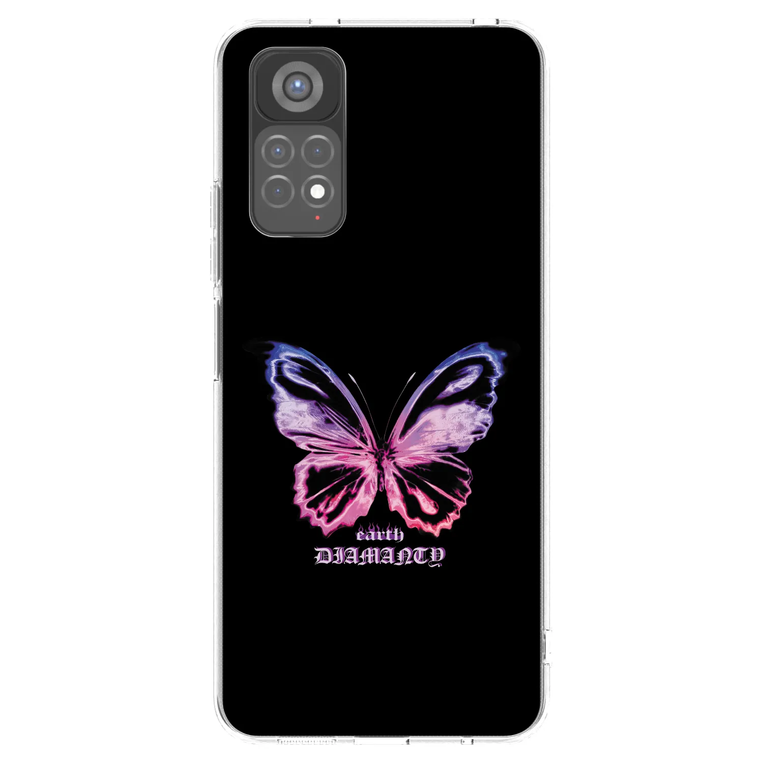 Picasee silikonový průhledný obal pro Xiaomi Redmi Note 11S 5G - Diamanty Purple