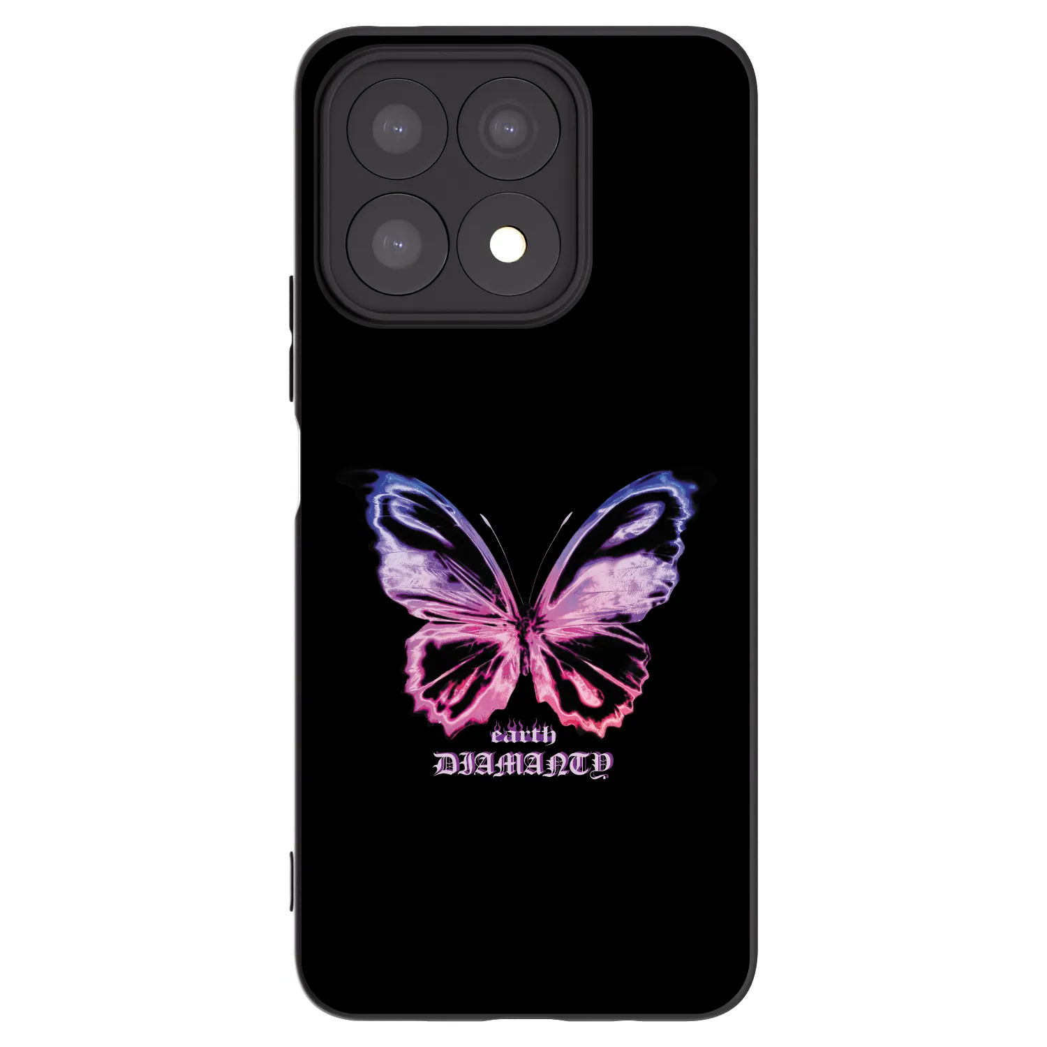 Picasee silikonový černý obal pro Honor X8a - Diamanty Purple