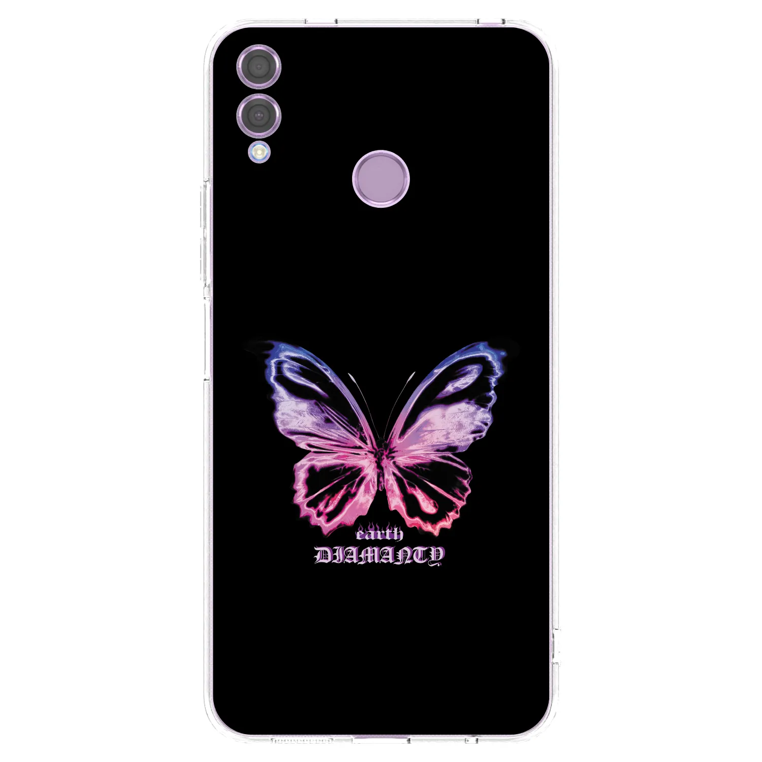 Picasee silikonový průhledný obal pro Honor 8X - Diamanty Purple