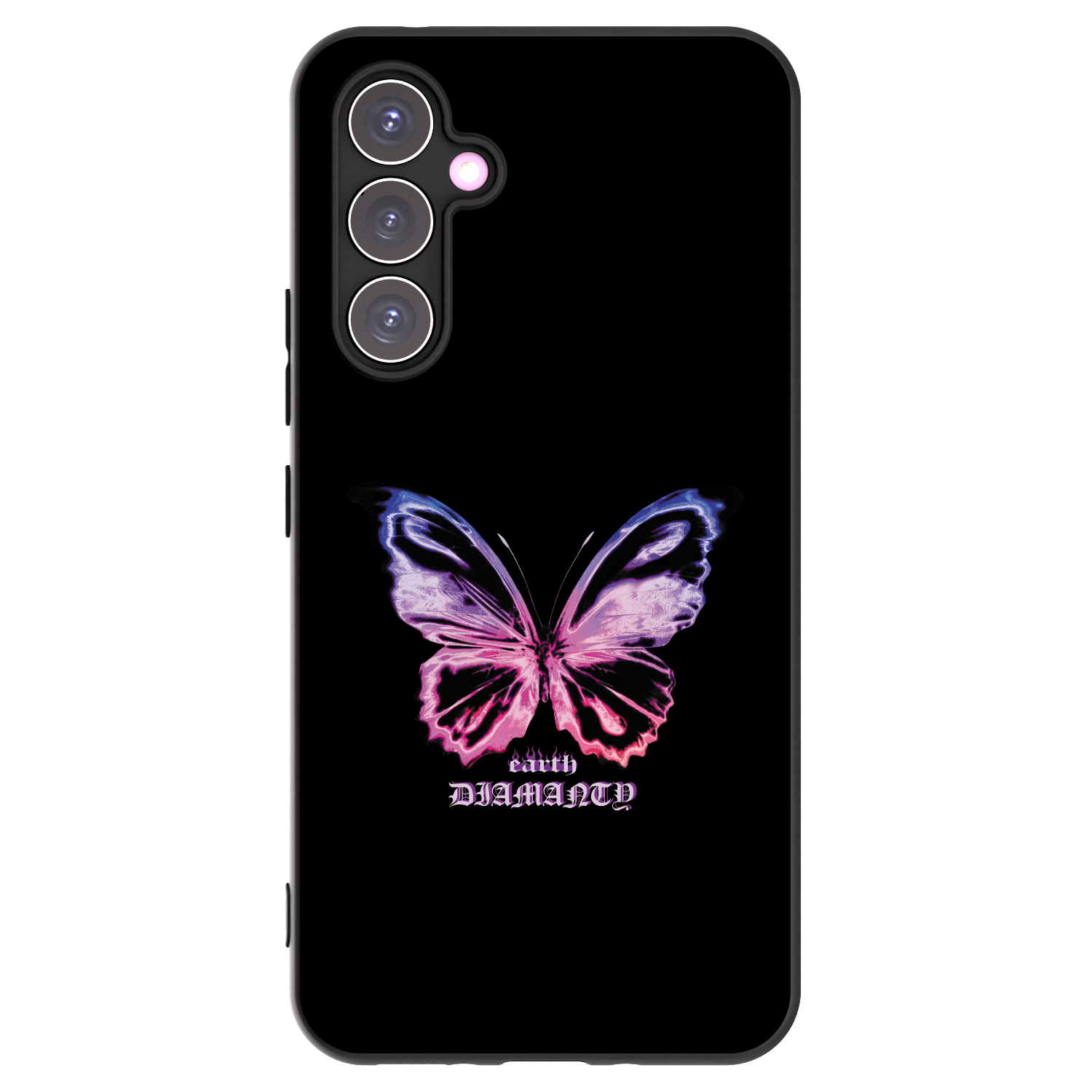 Picasee silikonový černý obal pro Samsung Galaxy A54 5G A546B - Diamanty Purple