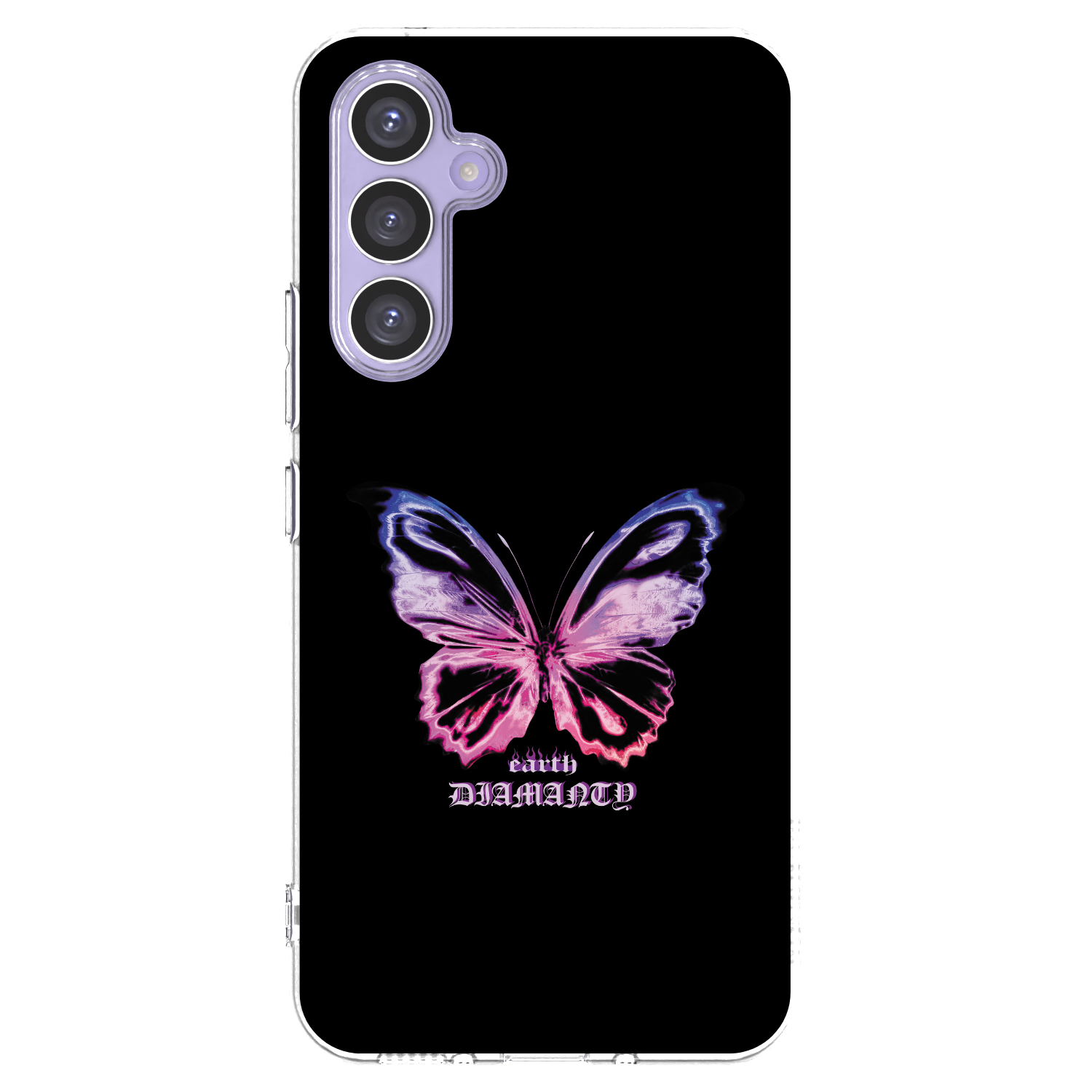 Picasee silikonový průhledný obal pro Samsung Galaxy A54 5G A546B - Diamanty Purple