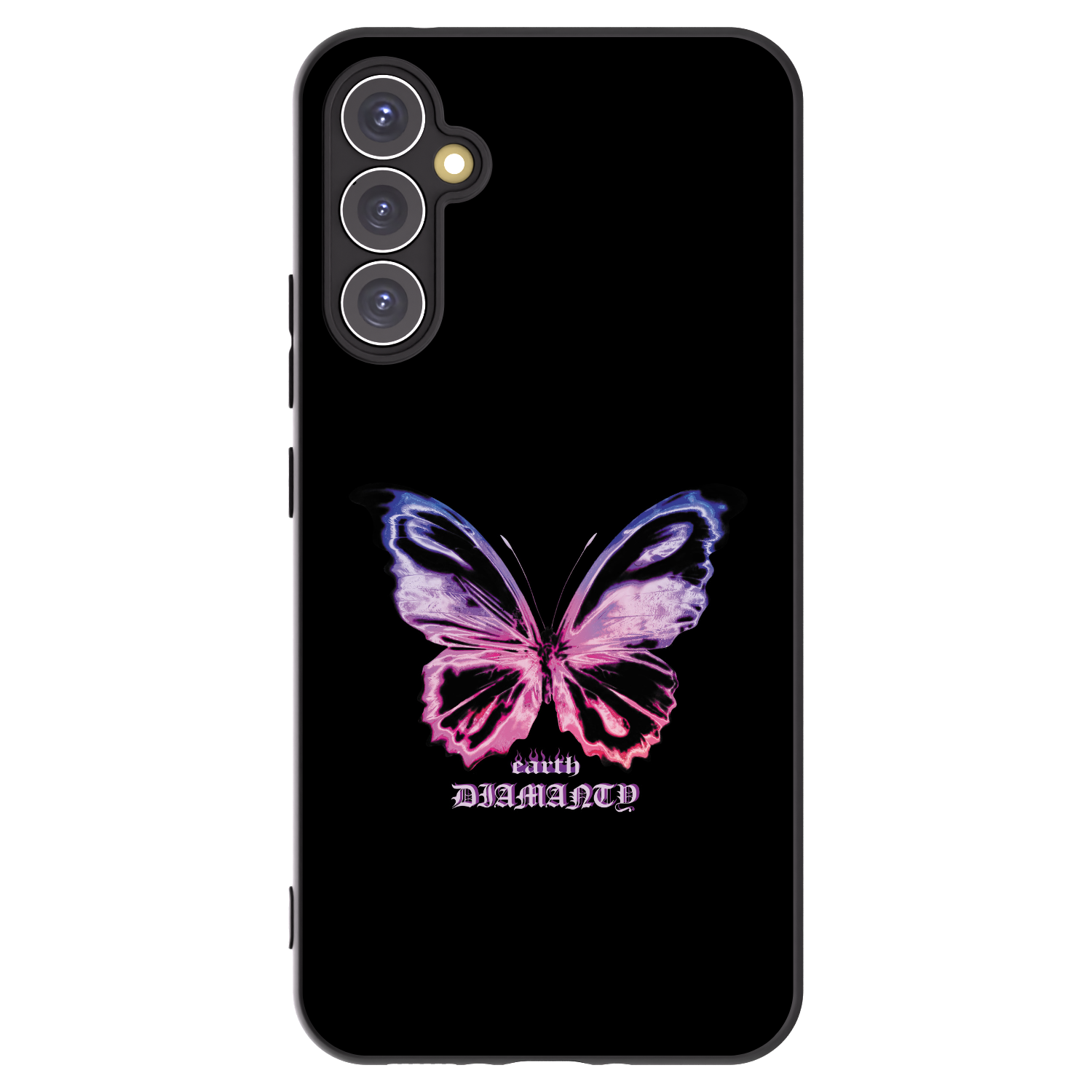 Picasee silikonový černý obal pro Samsung Galaxy A34 5G A346B - Diamanty Purple