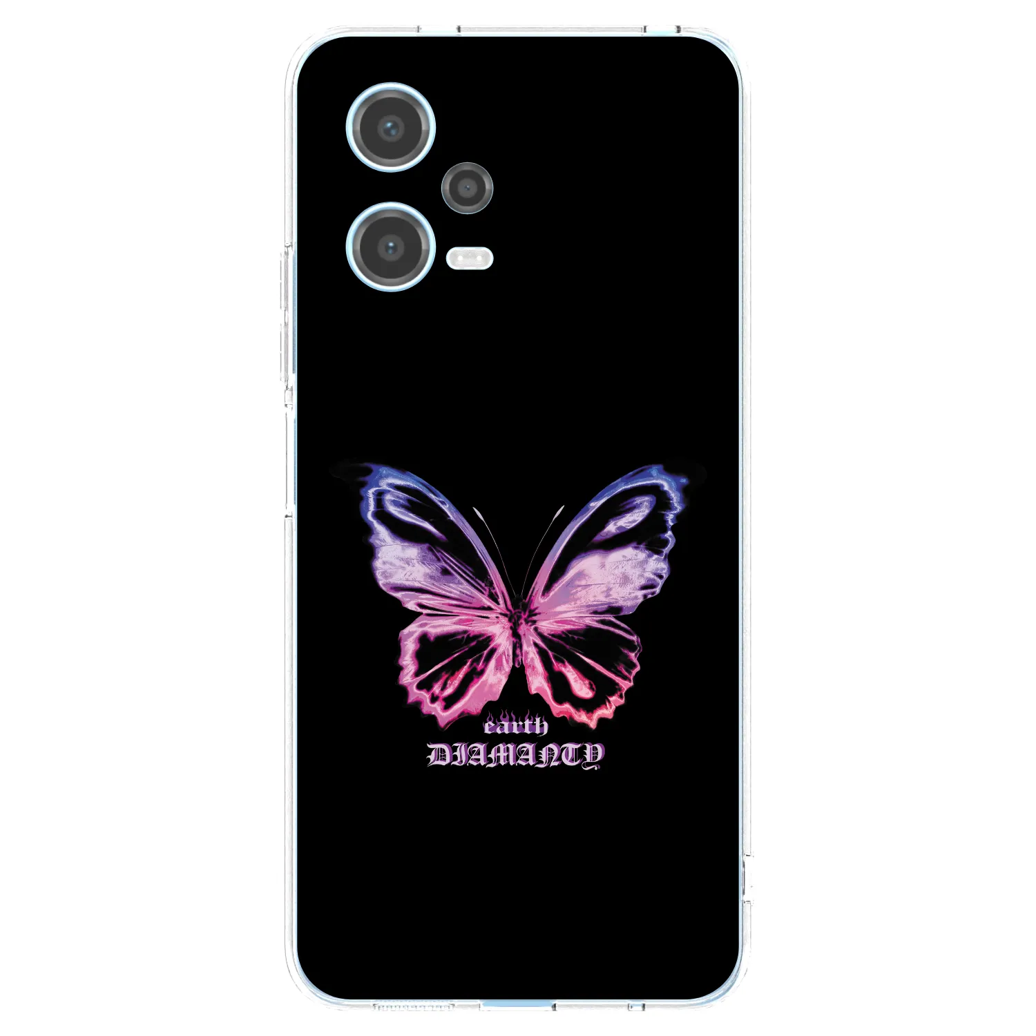 Picasee silikonový průhledný obal pro Xiaomi Redmi Note 12 5G - Diamanty Purple